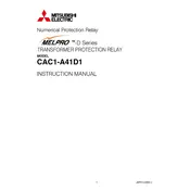 Mitsubishi CAC1-A41D1 Relay manual cover