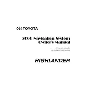 Toyota Highlander Navigation 2006 SUV manual cover