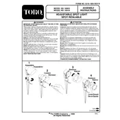 Toro Adjustable Spot Light 52603 Light Kit manual cover