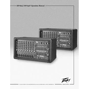 Peavey XR 696F Mixer manual cover