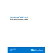 Dell Latitude 7200 2-in-1 Laptop manual cover