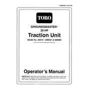 Toro Groundsmaster 30610 Tractor manual cover