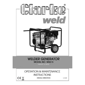 Clarke 8130535 WH215 Welder Generator manual cover