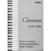 Yamaha Clavinova CLP-705 Piano manual cover