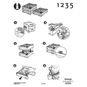 Xerox Tektronix Phaser 1235 Installing the Lower Tray Assembly Printer manual cover