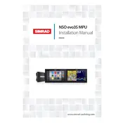 Simrad NSO evo3S MPU Monitor manual cover