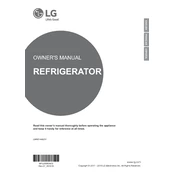 LG LMNS14420V Refrigerator manual cover