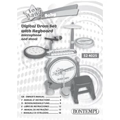 Bontempi 52 4025 Digital Drum Set With Keyboard manual cover