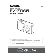 Casio EXZR65 Camera manual cover