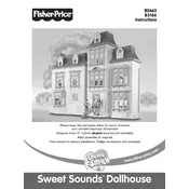 Fisher Price Mattel Loving Family Sweet Sounds Dollhouse B2663 Toy manual cover