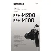 Yamaha EPH-M200 Earphones manual cover