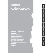 Yamaha Venova YVS-100 Woodwind manual cover