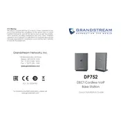 Grandstream DP752 Base Station manual cover