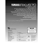 Yamaha RX-V670 Receiver manual cover