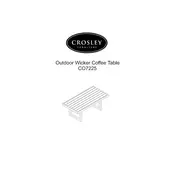 Crosley CO7225 Table manual cover