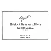 Fender Sidekick Bass 50 1983-1986 Amplifier manual cover