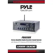 Pyle PDA69BU Amplifier manual cover