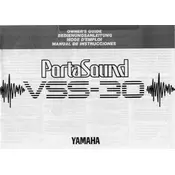 Yamaha VSS-30 Keyboard manual cover