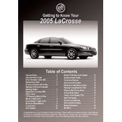 Buick LaCrosse 2005 manual cover