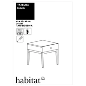 Habitat Tatsuma TATS-BE-SS14-A 4395429 Drawer manual cover