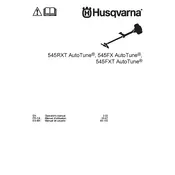 Husqvarna 545FX AutoTune Brushcutter manual cover