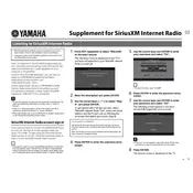 Yamaha SiriusXM Internet Radio Software manual cover