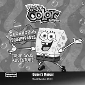 Fisher Price Mattel Pixter SpongeBob SquarePants Aqua Adventure C1451 Toy manual cover