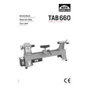 Kity TAB 660 100660116 3300660901 Lathe manual cover