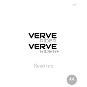 Uniden Motorola VERVE RIDER Plus Earbuds manual cover