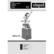 Scheppach Chisa 7.0 1902502901 Mortising Machine manual cover