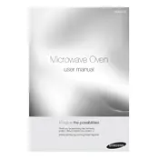 Samsung SMK9175ST Microwave manual cover