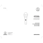 Audio-Technica ATR1500x Microphone manual cover