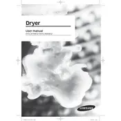 Samsung DV52J8060G Dryer manual cover