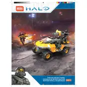 Mega Construx Mattel Halo Warthog Security Patrol GBW74 Construction Set manual cover