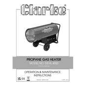 Clarke 6926150 Devil 4000 Gas Heater manual cover