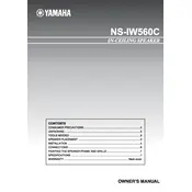 Yamaha NS-IW560C Speaker manual cover