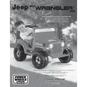 Power Wheels Mattel Jeep Lil Wrangler 4X4 J0713 Toy manual cover