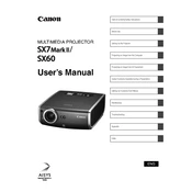 Canon SX7 Mark II manual cover