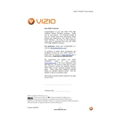 Vizio VP50HDTV TV manual cover