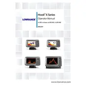 Lowrance 4x Sonar Fish Finder manual cover