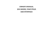 Toyota Prius USB Interface 2010 Hatchback manual cover