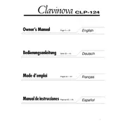 Yamaha Clavinova CLP-124 Piano manual cover