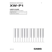 Casio XWP1 Synthesizer manual cover