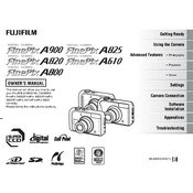 Fujifilm FinePix A610 Camera manual cover