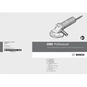 Bosch 0 601 394 260 Grinder manual cover