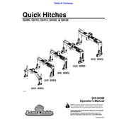 Kubota QH15 Hitches manual cover