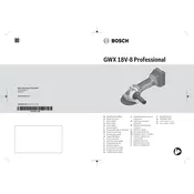 Bosch 0 601 9J7 000 Grinder manual cover