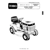 Toro Wheel Horse 246-H 72101 Tractor manual cover