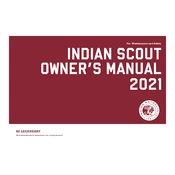 Indian Scout Sixty 2021 Motorcycle manual cover