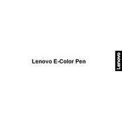 Lenovo E-Color Pen manual cover